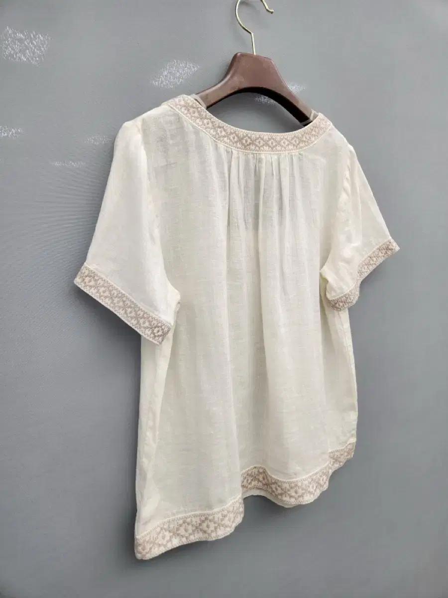 제이크루 J.CREW 아이보리색 반팔 블라우스 8