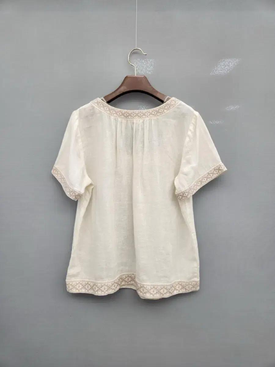 제이크루 J.CREW 아이보리색 반팔 블라우스 7