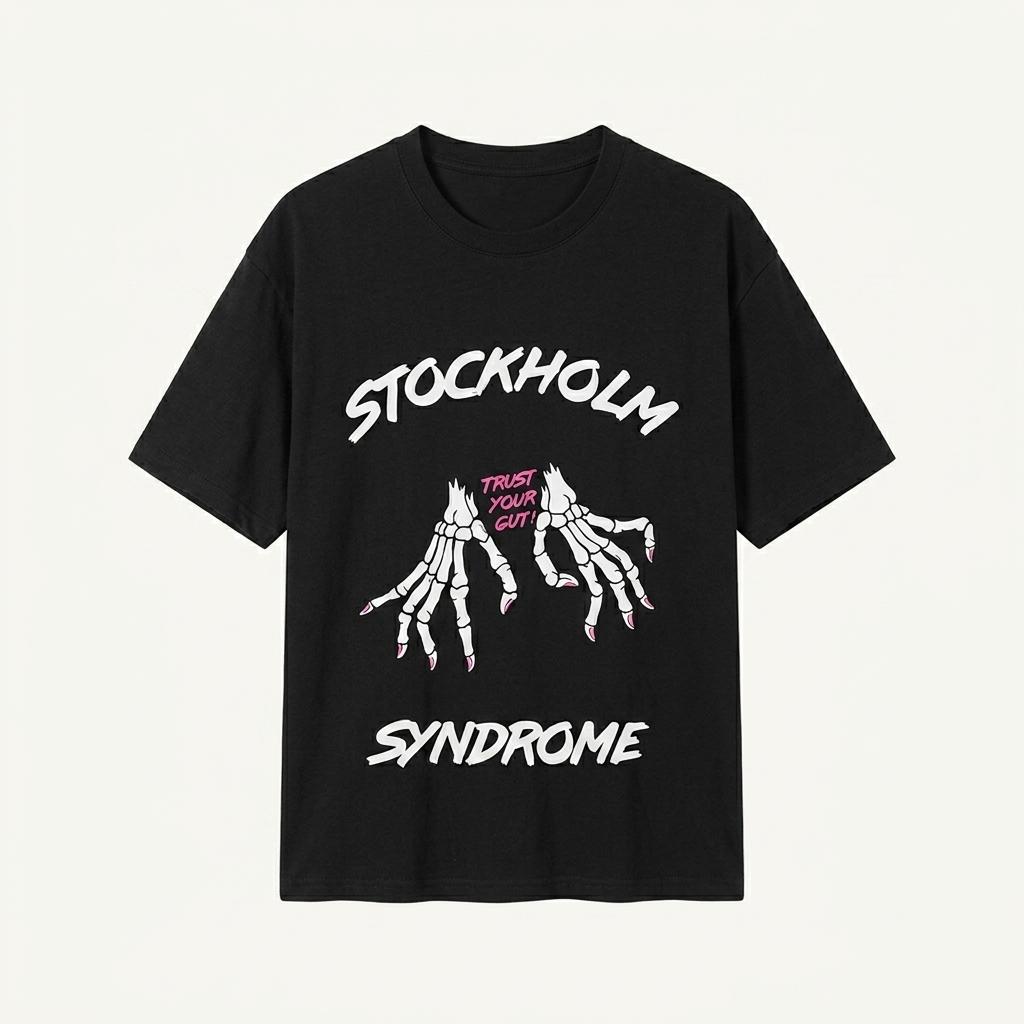 스톡홀름 신드롬 고스트 블랙 반팔 L-XL 1