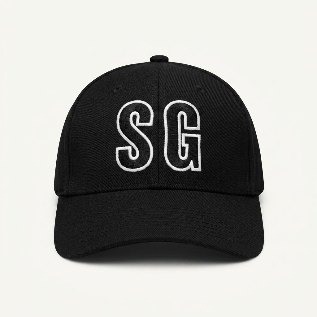 MSGM 로고 자수 블랙 볼캡 1