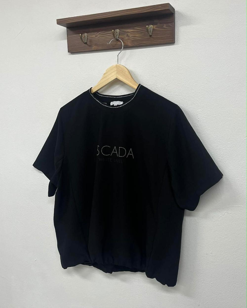 [L] Escada 에스까다 24년 신형 텍스처 우븐 반팔 티셔츠 5