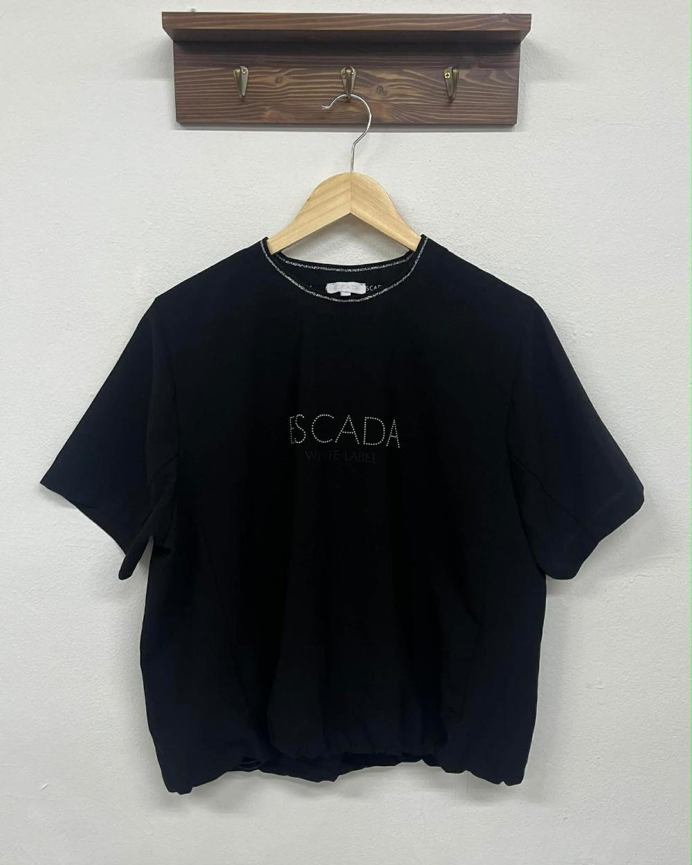 [L] Escada 에스까다 24년 신형 텍스처 우븐 반팔 티셔츠 3