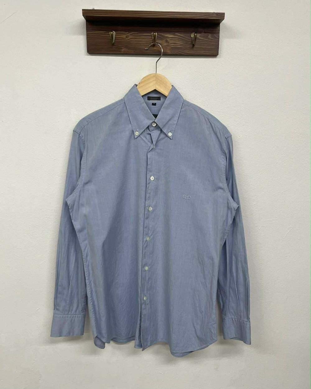 [M] Salvatore Ferragamo button down shirt light 2