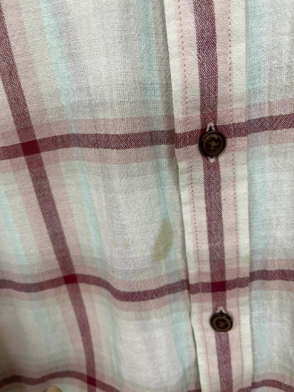 [L] Patagonia organic cotton plaid long sleeve 10
