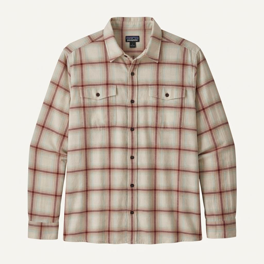 [L] Patagonia organic cotton plaid long sleeve 1