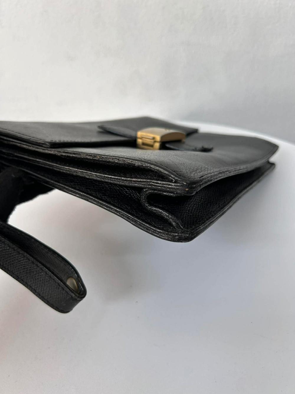 Celine Paris leather wristlet clutch bag 8
