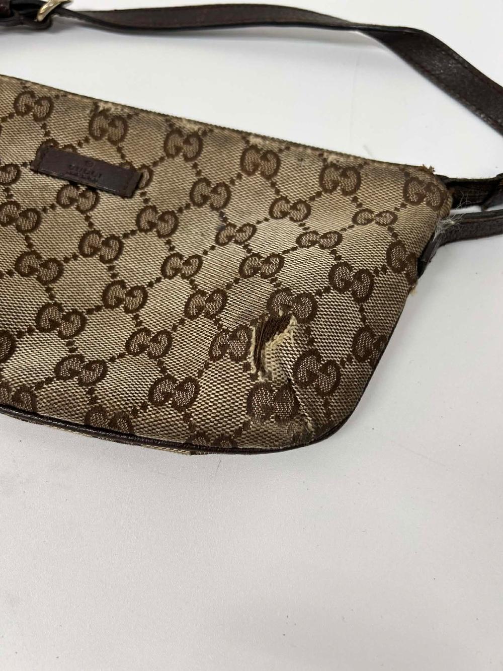 Gucci GG canvas mini pouch bag 11