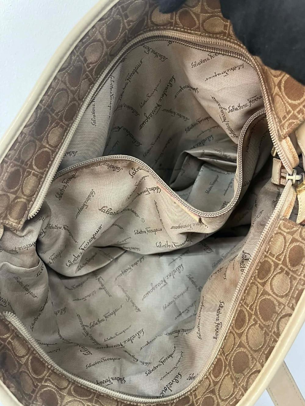 Salvatore Ferragamo Gancini jacquard tote bag 7