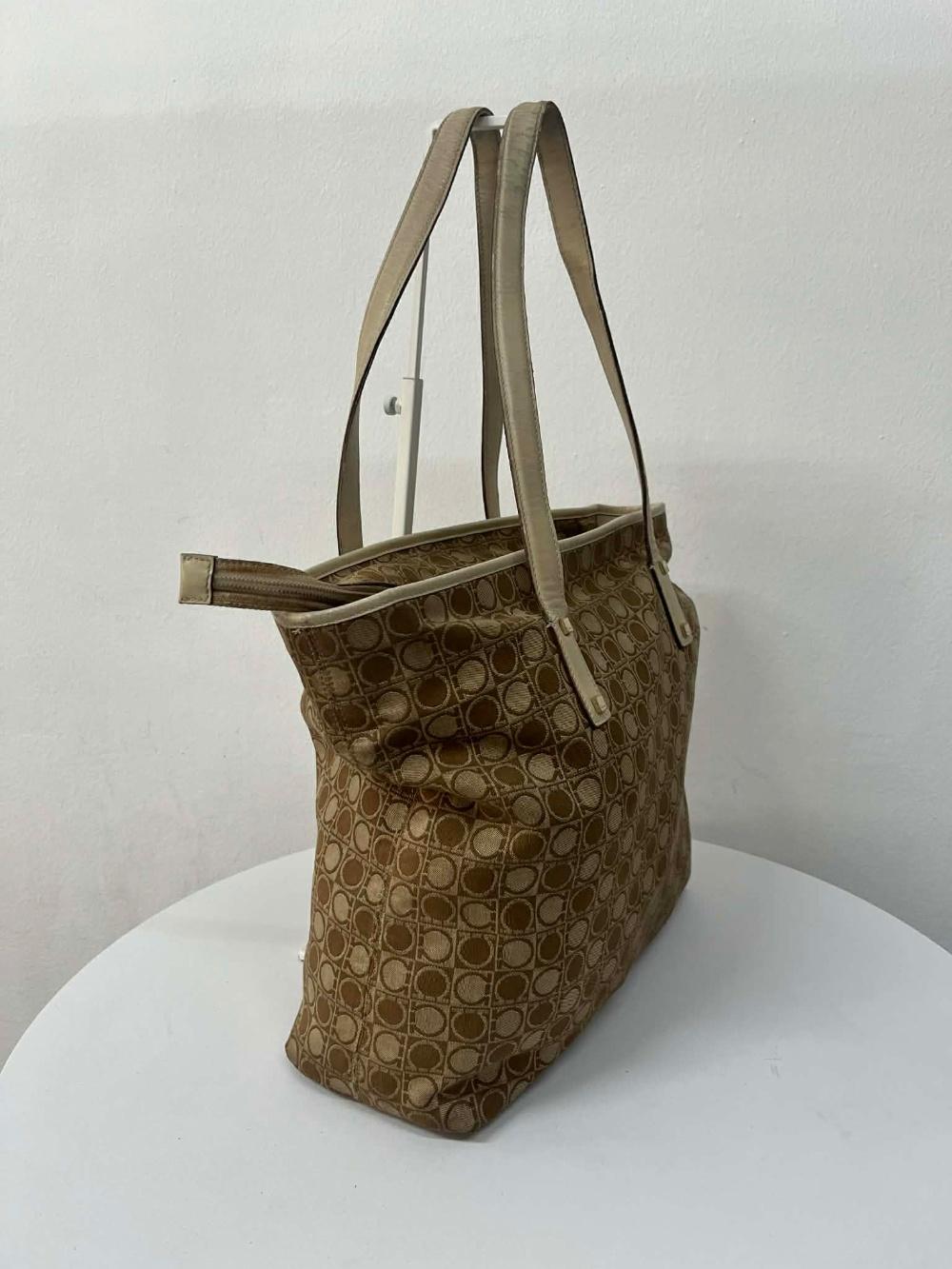 Salvatore Ferragamo Gancini jacquard tote bag 5