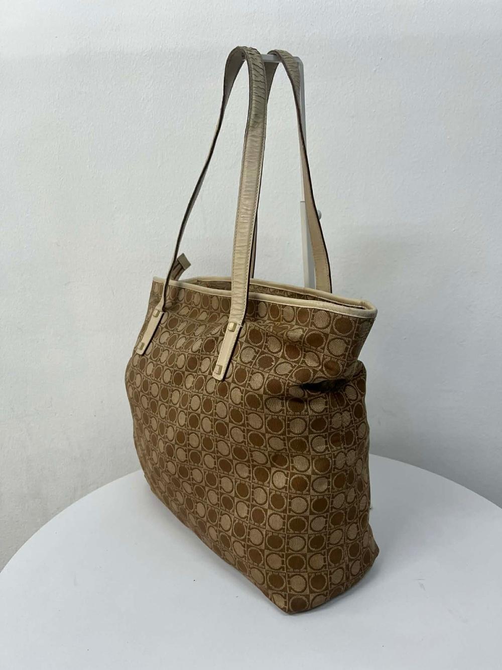 Salvatore Ferragamo Gancini jacquard tote bag 4