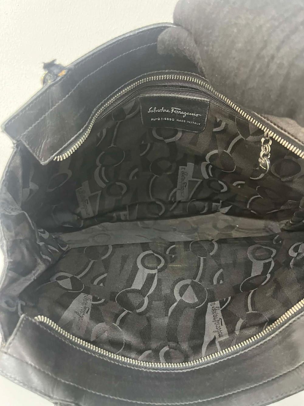 Salvatore Ferragamo Vara Gancini jacquard tote bag 8