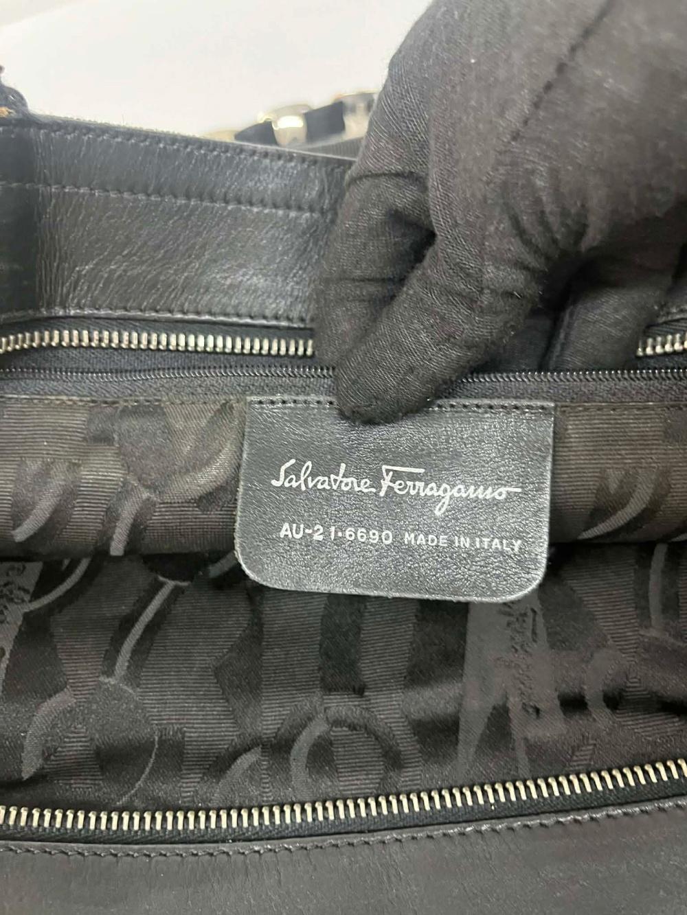 Salvatore Ferragamo Vara Gancini jacquard tote bag 9