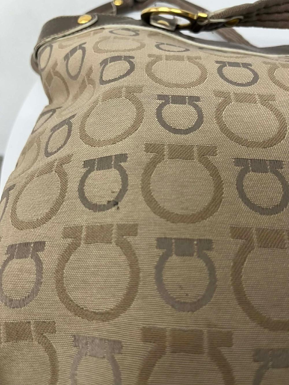 Salvatore Ferragamo Gancini jacquard tote bag 8