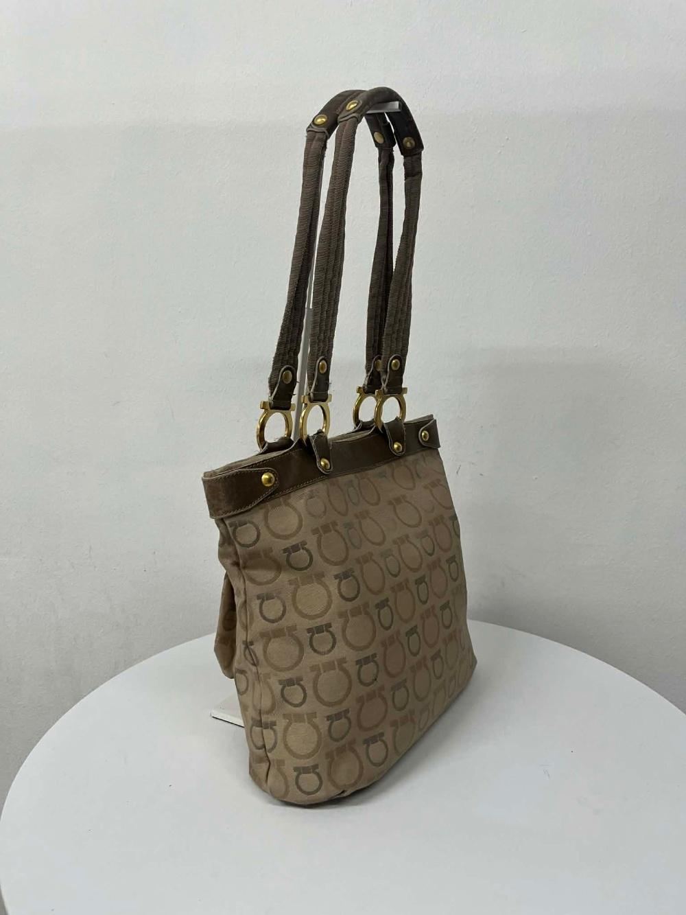 Salvatore Ferragamo Gancini jacquard tote bag 6