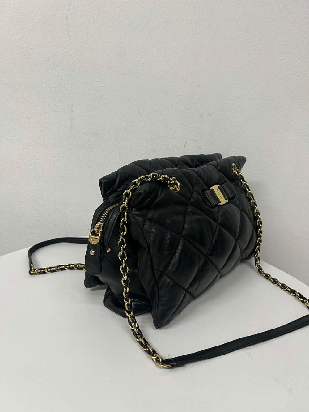 Salvatore Ferragamo Vara quilted lambskin chain 4