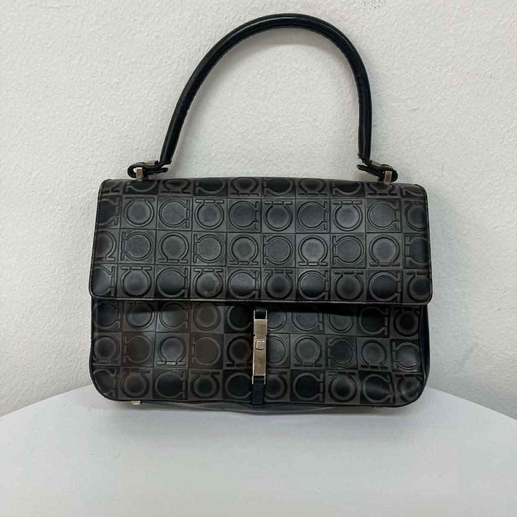 Salvatore Ferragamo embossed gancini leather top 2