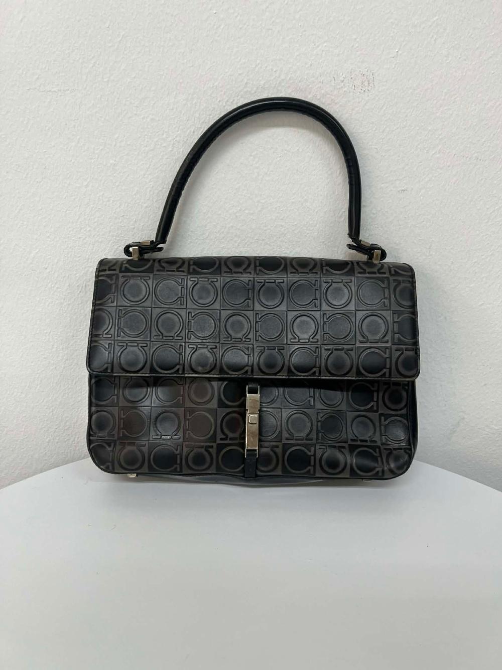 Salvatore Ferragamo embossed gancini leather top 4