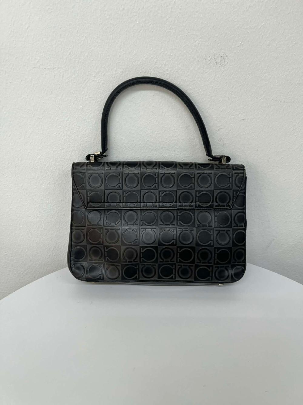 Salvatore Ferragamo embossed gancini leather top 5