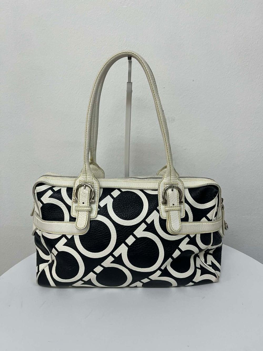 Salvatore Ferragamo gancini monogram leather 3