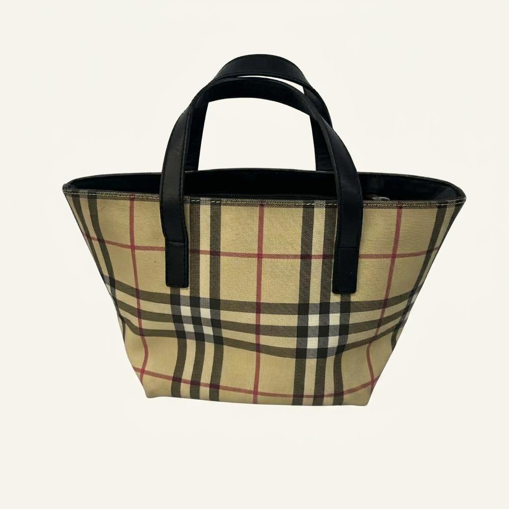 Burberry nova check mini tote bag 1