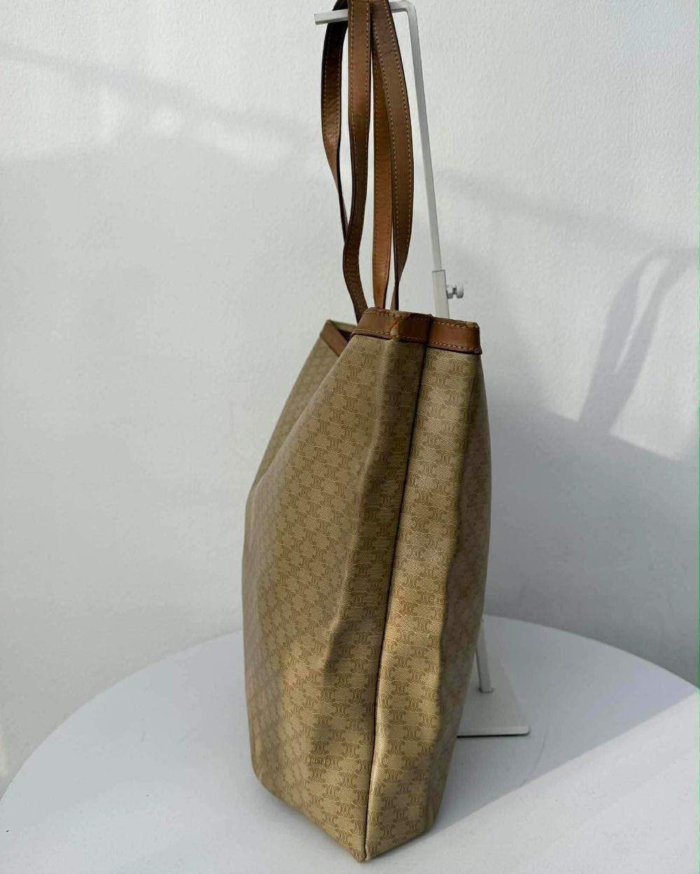 Celine vintage macadam pattern tote bag 8