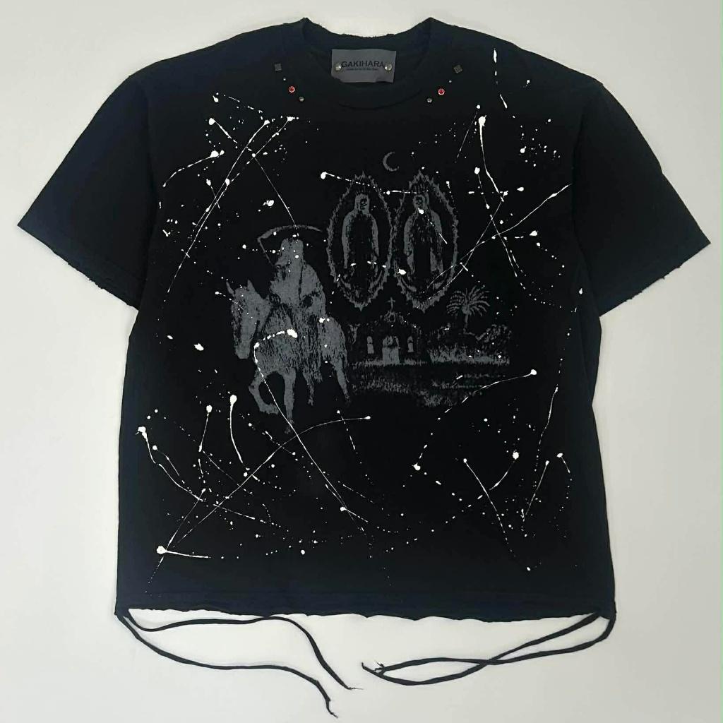 Gakihara graphic paint splatter t-shirt 2