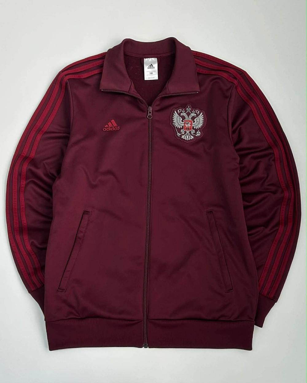 [105] Adidas Russia track jacket burgundy 3