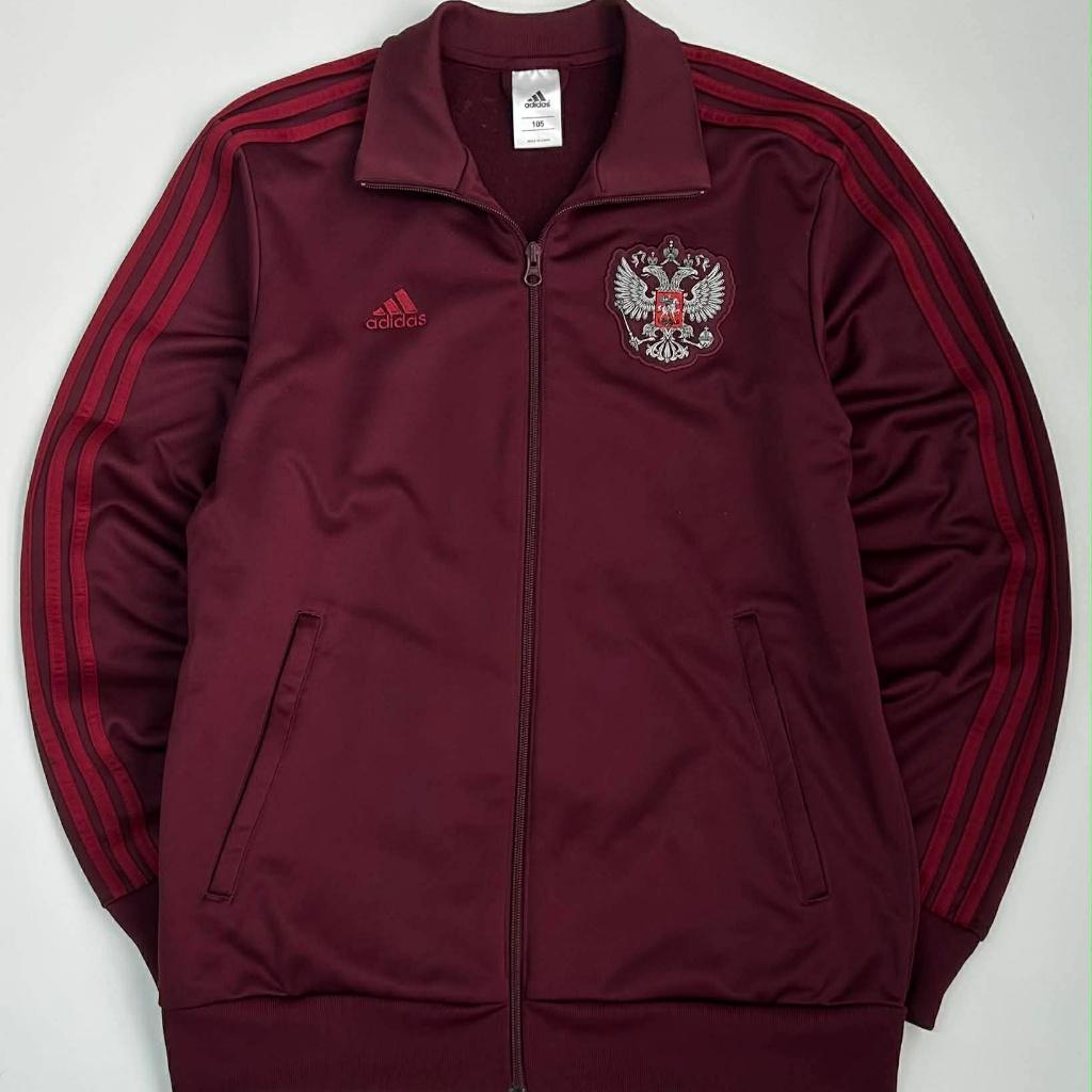[105] Adidas Russia track jacket burgundy 2