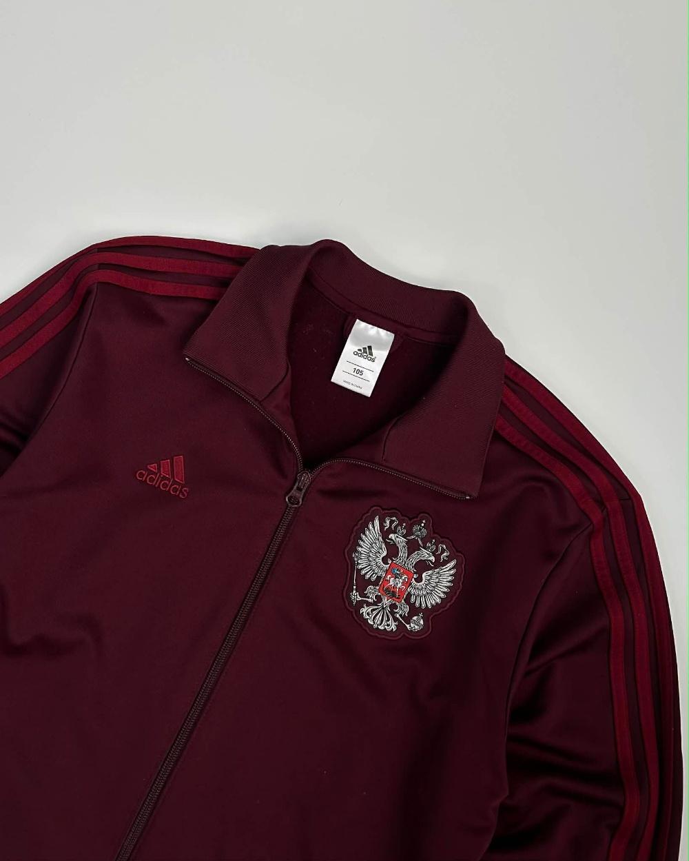 [105] Adidas Russia track jacket burgundy 7