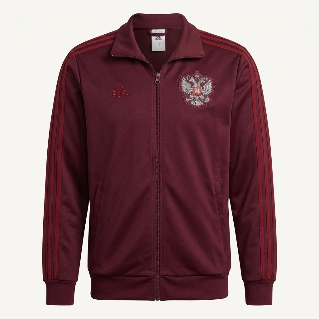 [105] Adidas Russia track jacket burgundy 1