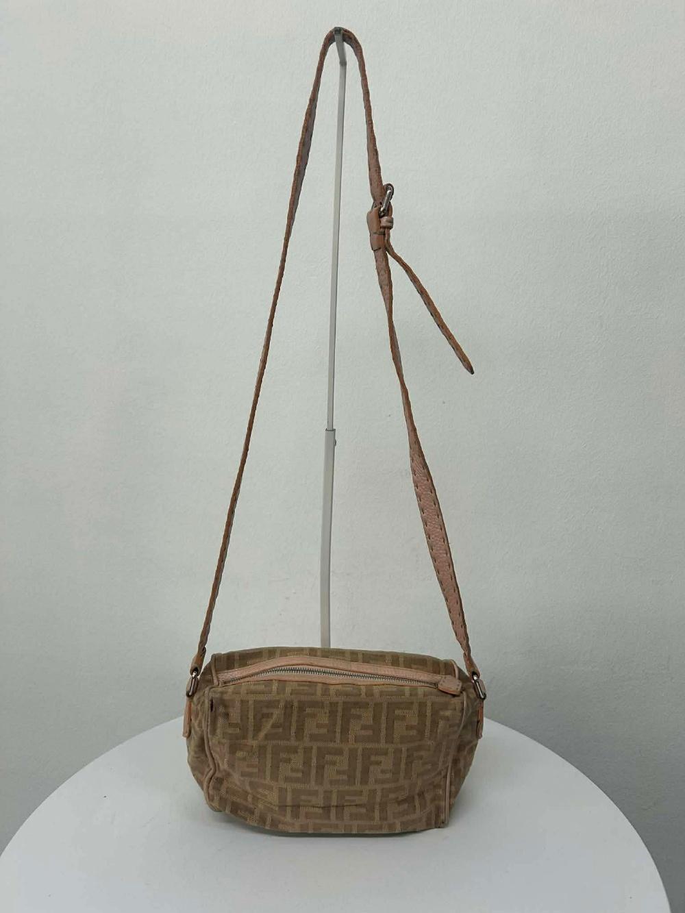 Fendi zucca canvas mini shoulder bag 5