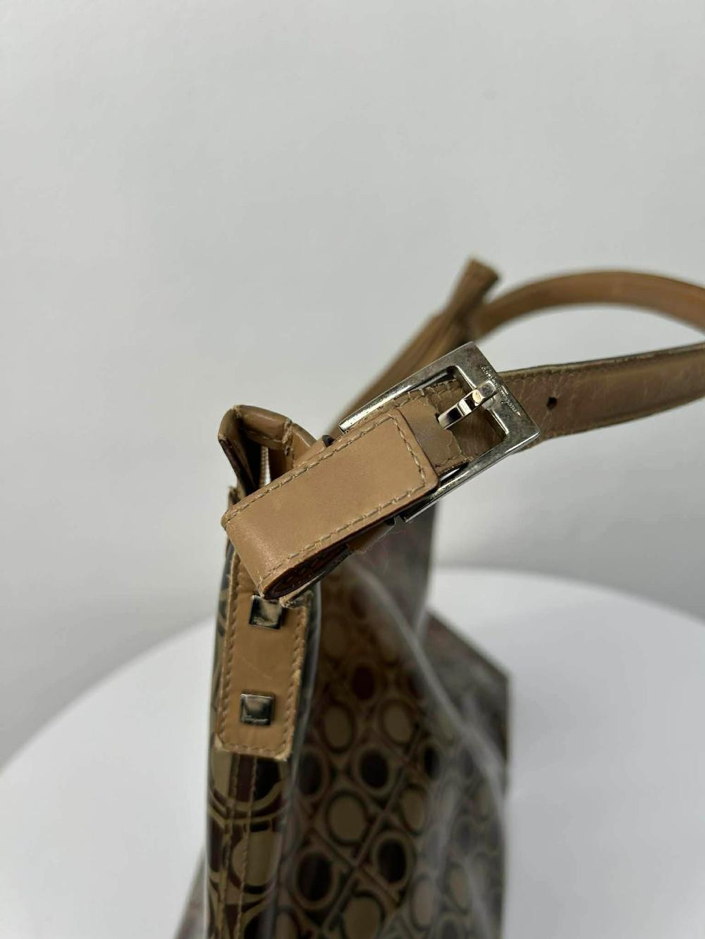 Salvatore Ferragamo Gancini PVC shoulder bag 11