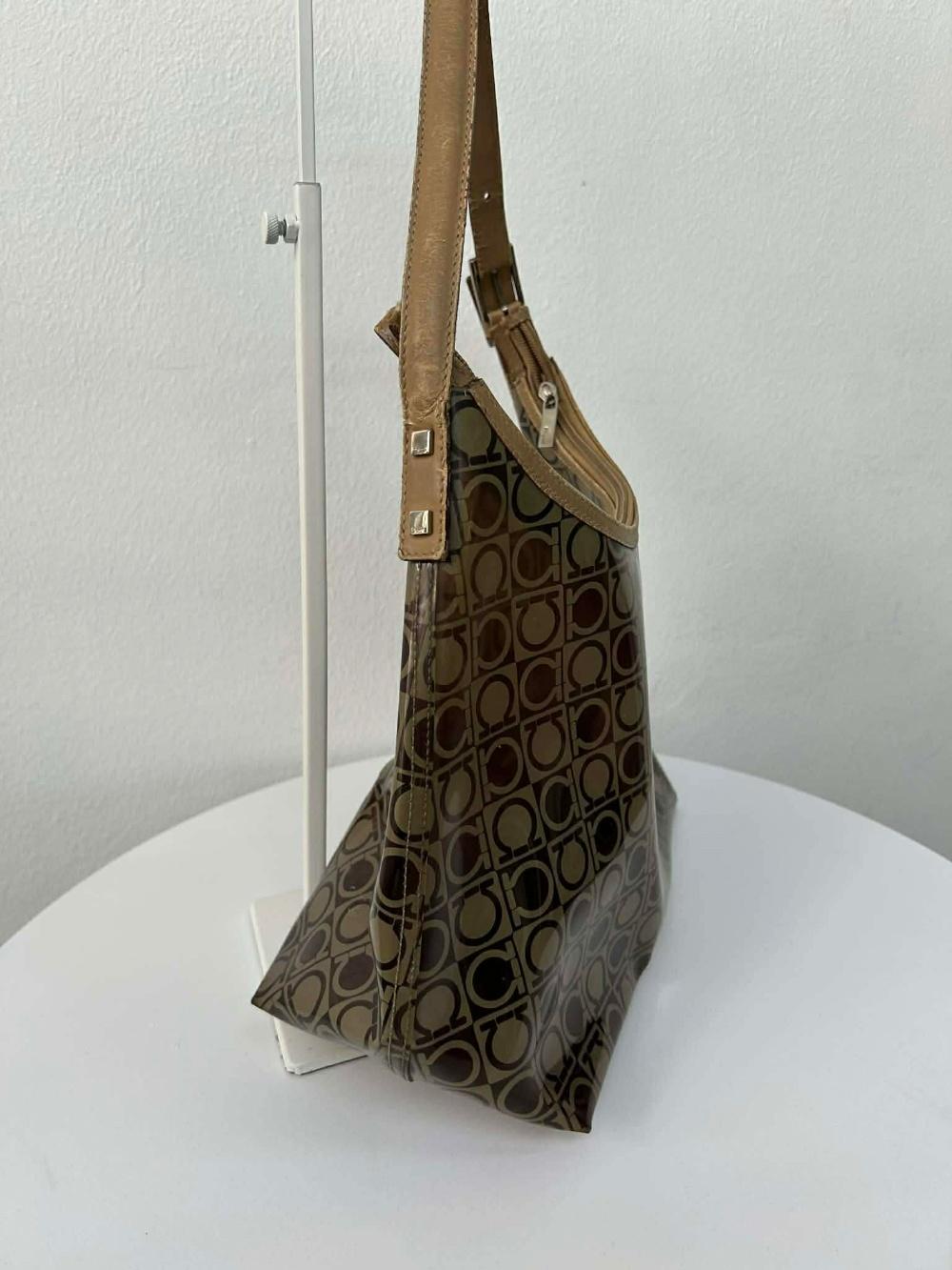 Salvatore Ferragamo Gancini PVC shoulder bag 7
