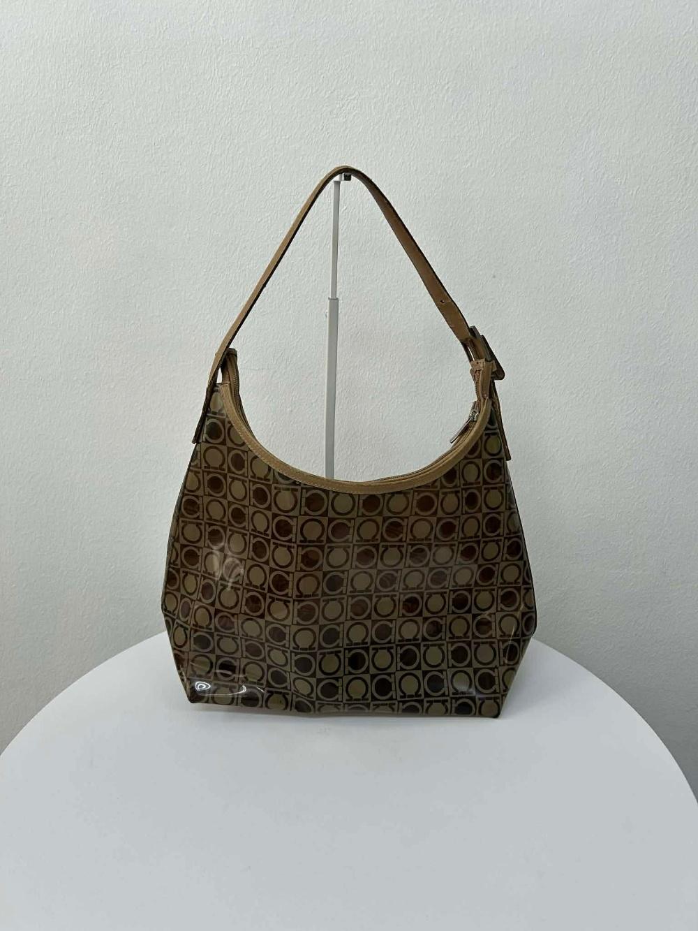 Salvatore Ferragamo Gancini PVC shoulder bag 4