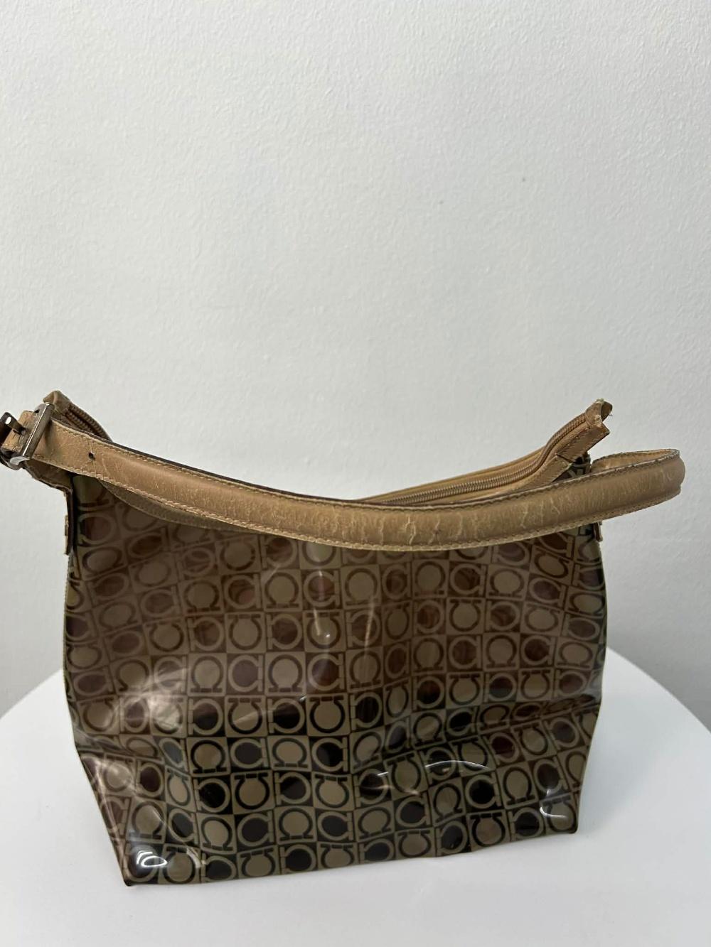 Salvatore Ferragamo Gancini PVC shoulder bag 6