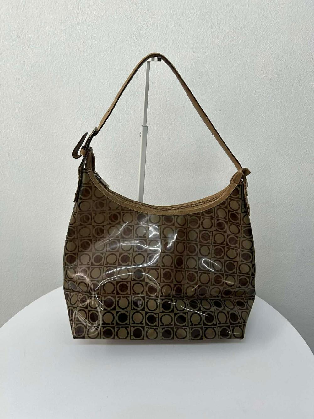 Salvatore Ferragamo Gancini PVC shoulder bag 3