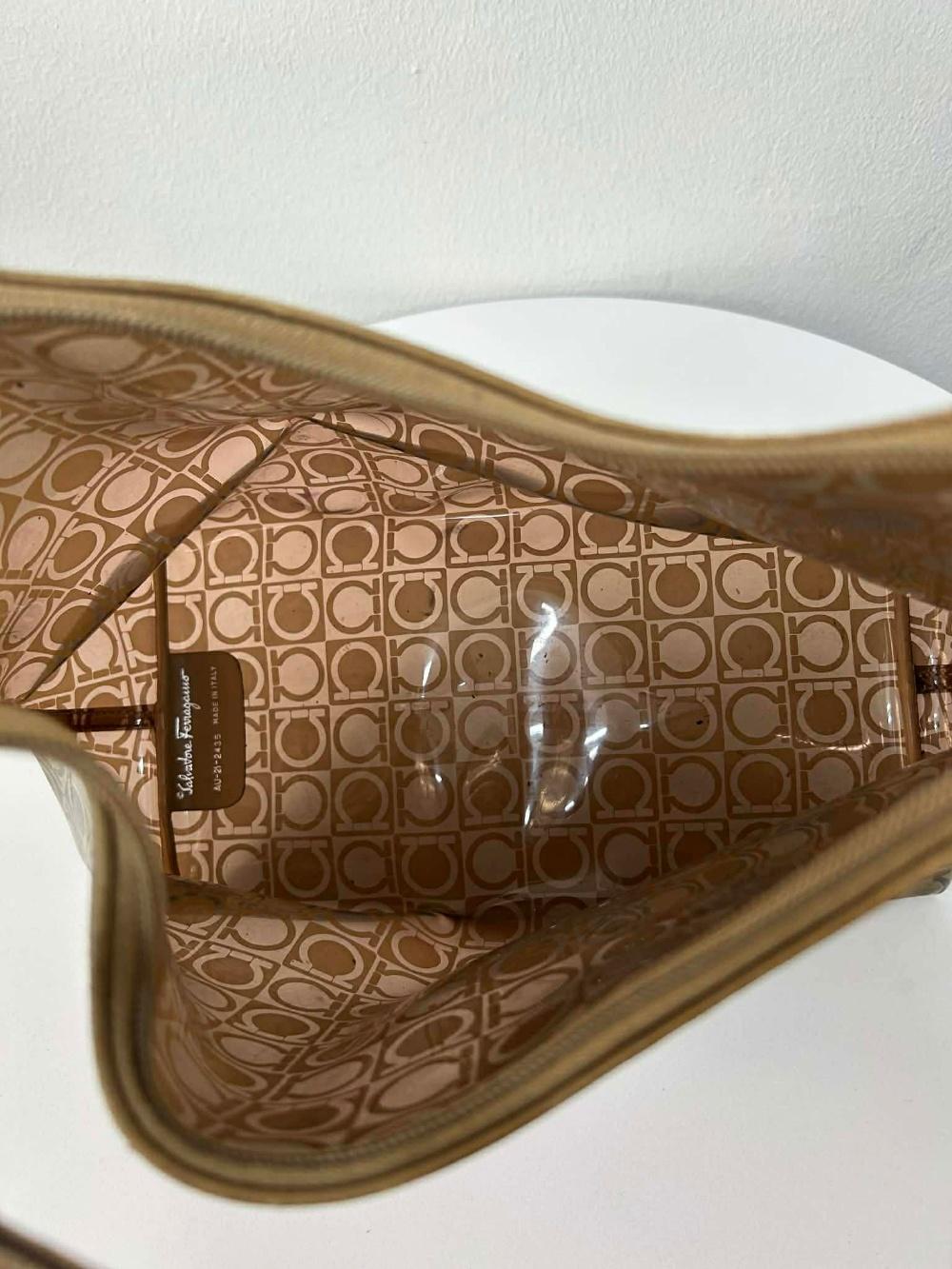 Salvatore Ferragamo Gancini PVC shoulder bag 9