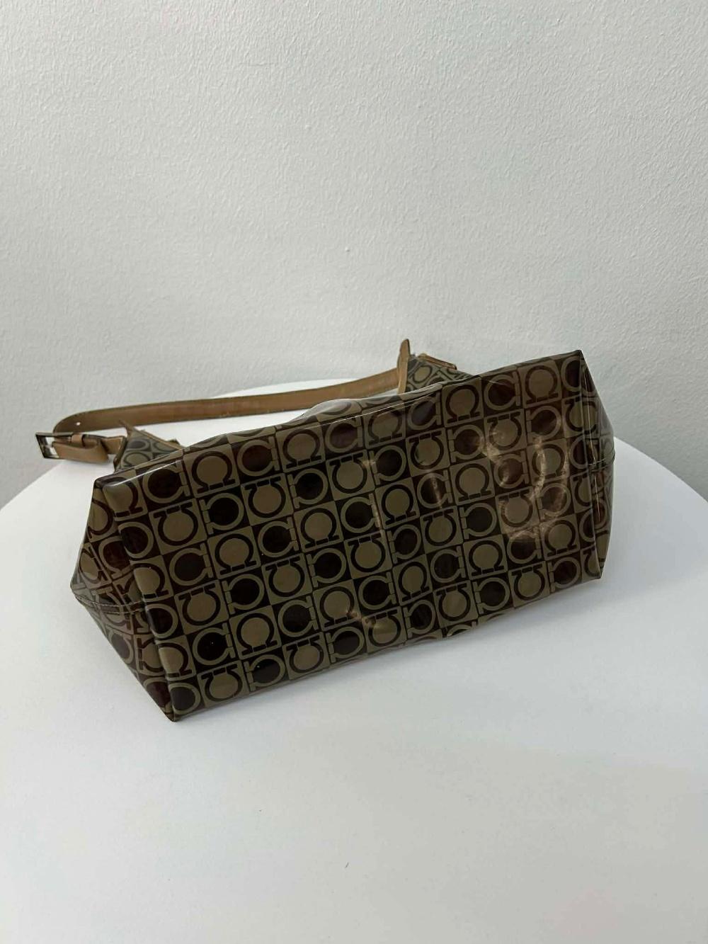 Salvatore Ferragamo Gancini PVC shoulder bag 5
