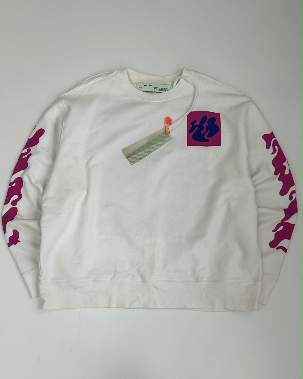 [XL] Off-white abstract graphic crewneck 2
