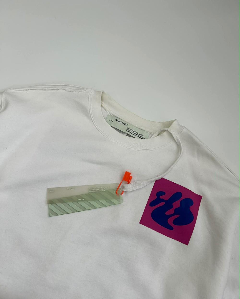 [XL] Off-white abstract graphic crewneck 4