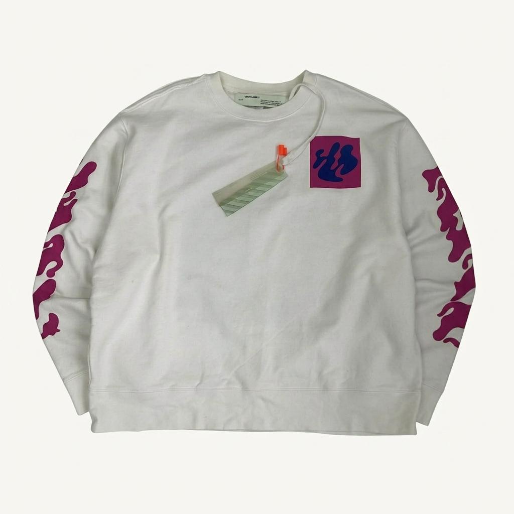 [XL] Off-white abstract graphic crewneck 1