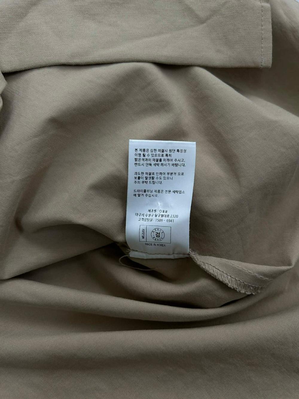 [S] ORR beige back strap shirt 7