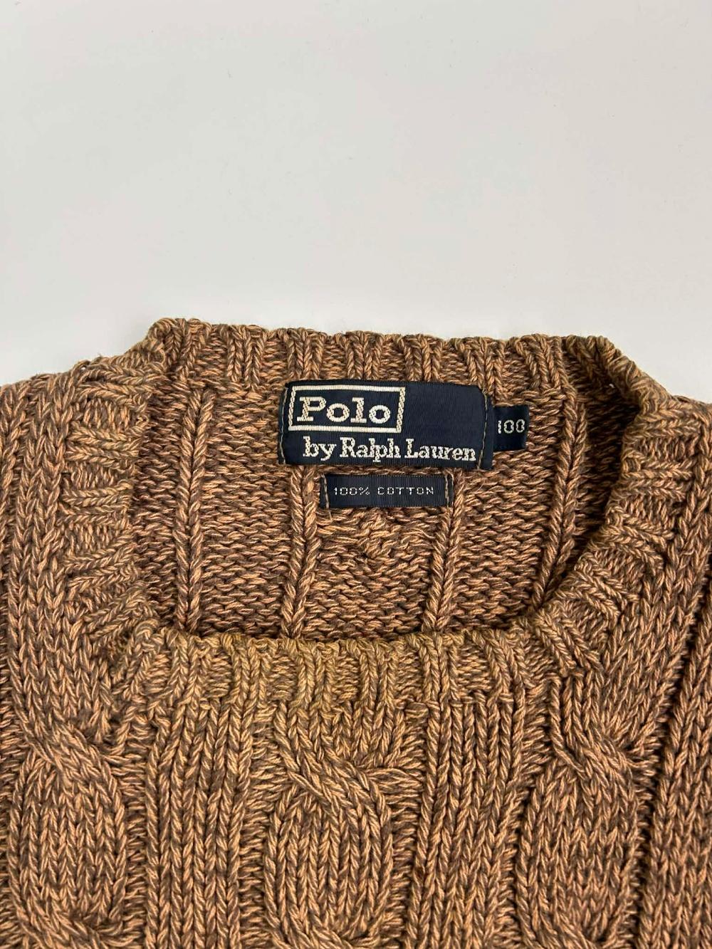 [L] Polo Ralph Lauren 90s cable knit sweater 4