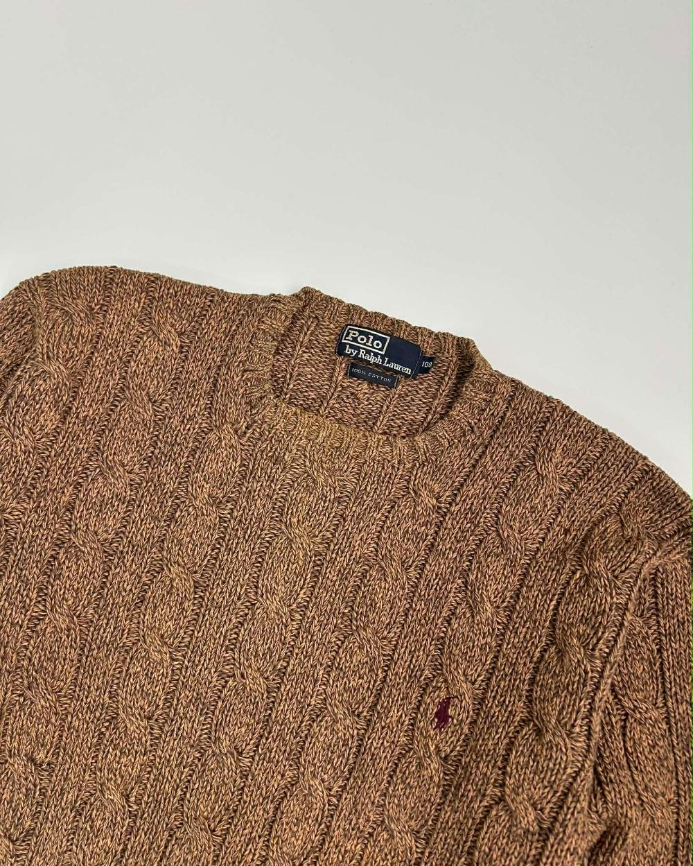 [L] Polo Ralph Lauren 90s cable knit sweater 5