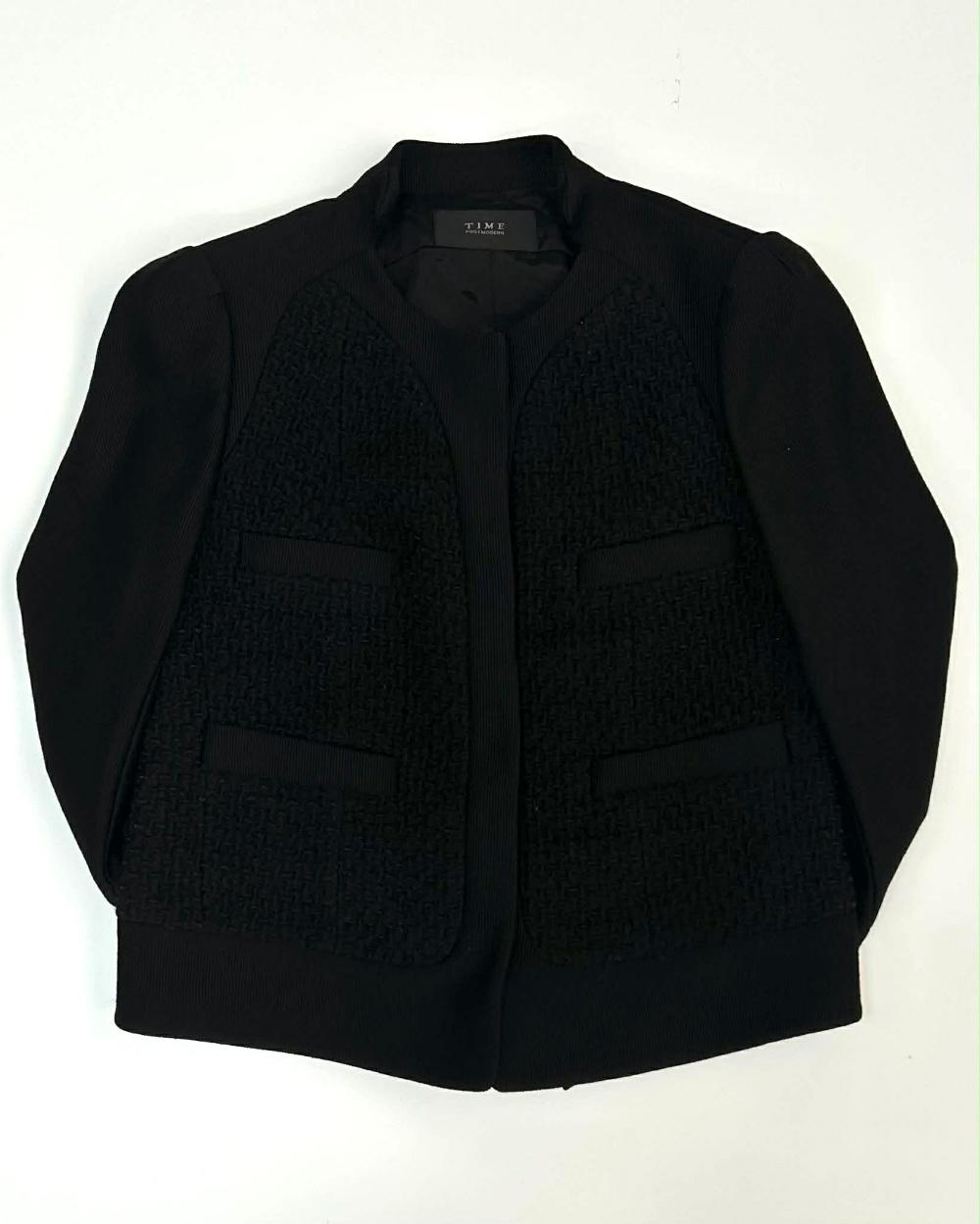 TIME postmodern textured panel jacket 3