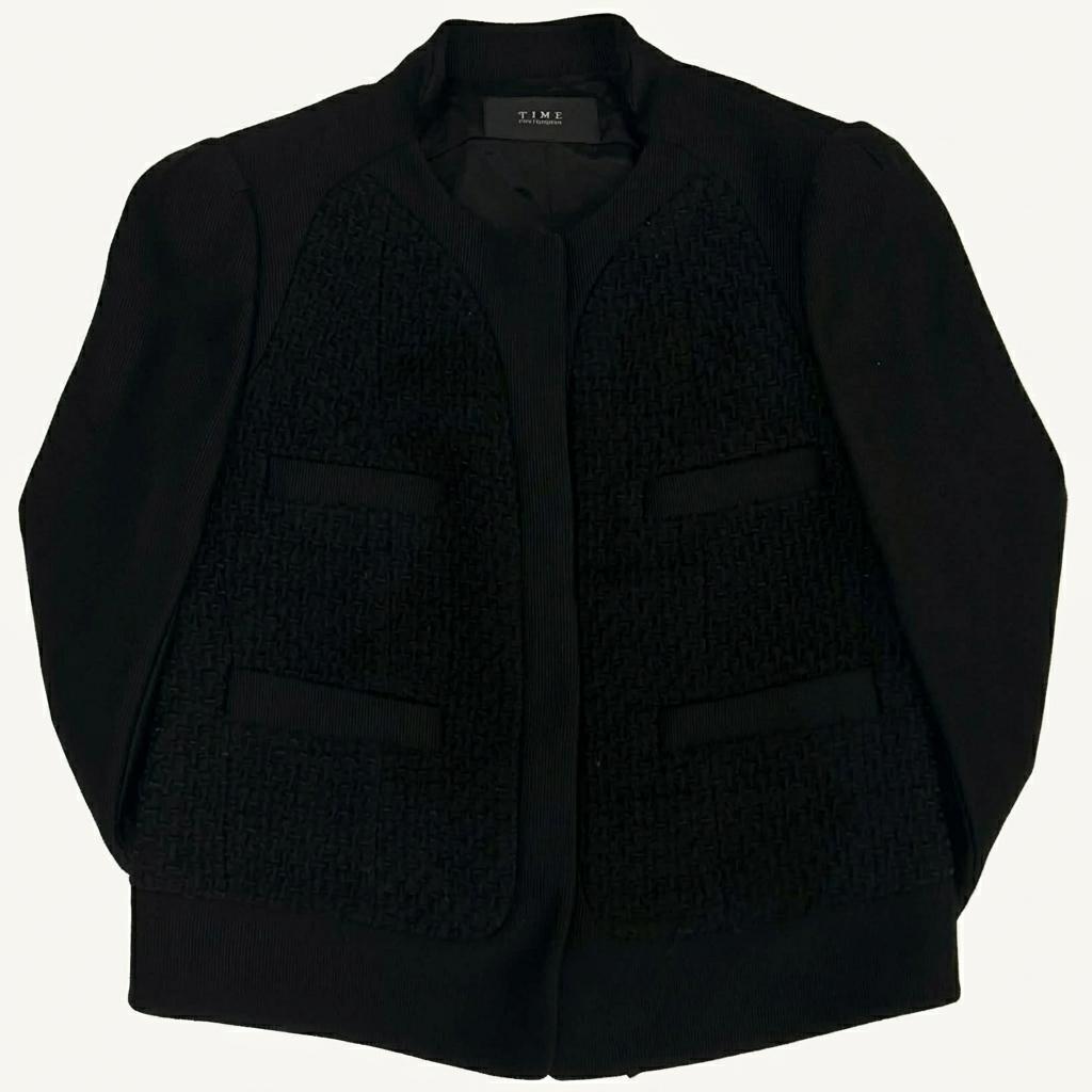TIME postmodern textured panel jacket 1