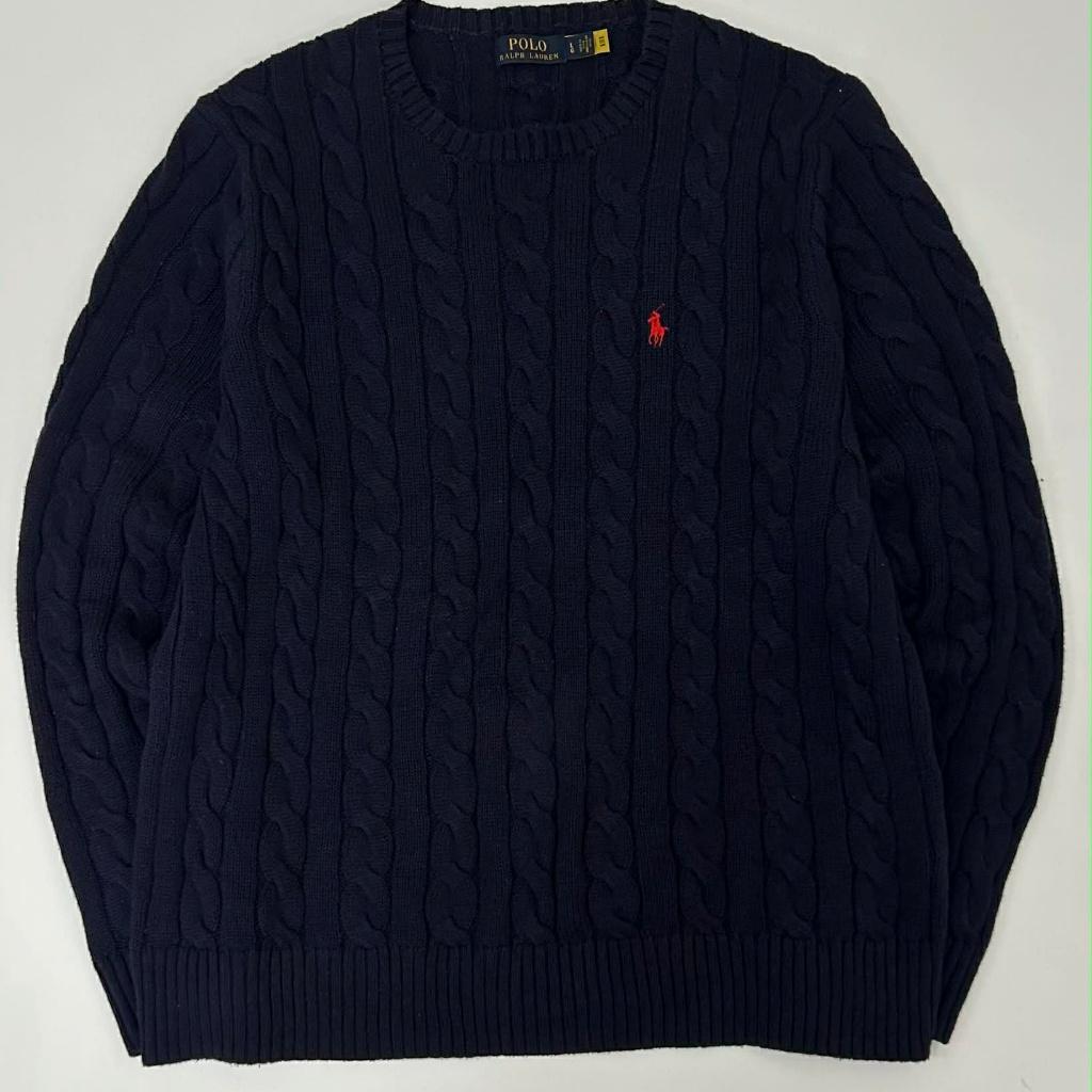 [L] Polo ralph lauren cable knit sweater 2