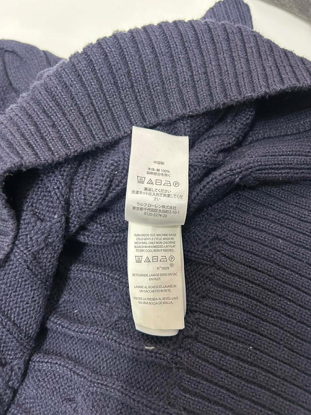 [L] Polo ralph lauren cable knit sweater 9