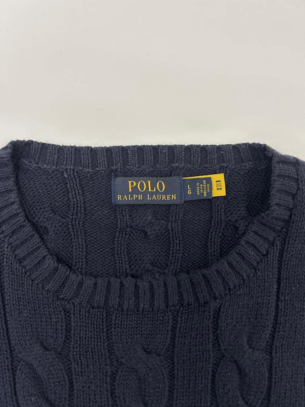 [L] Polo ralph lauren cable knit sweater 6