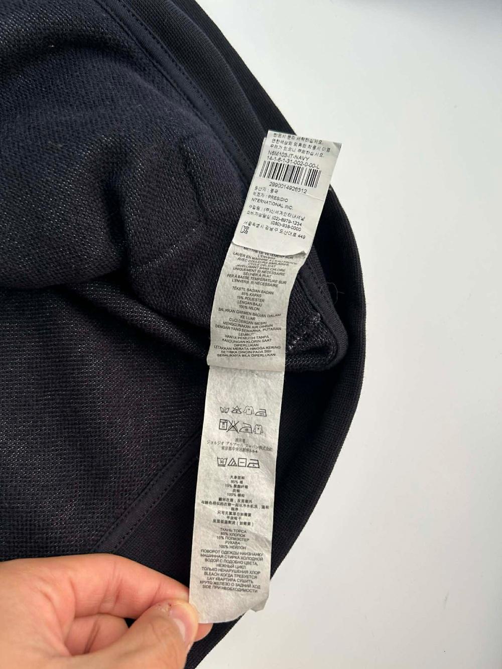[L] Armani Exchange mixed fabric zip-up jacket 8